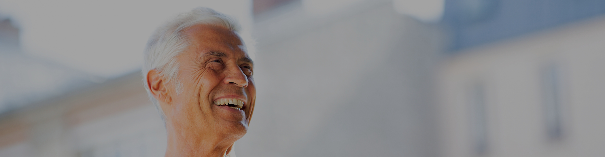 Close up of older man smiling