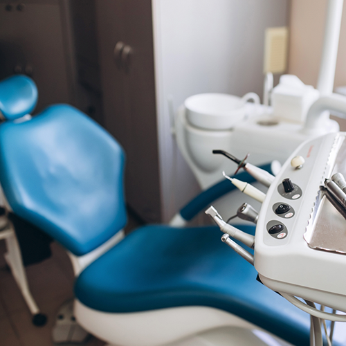 Dental chair and dental instruments