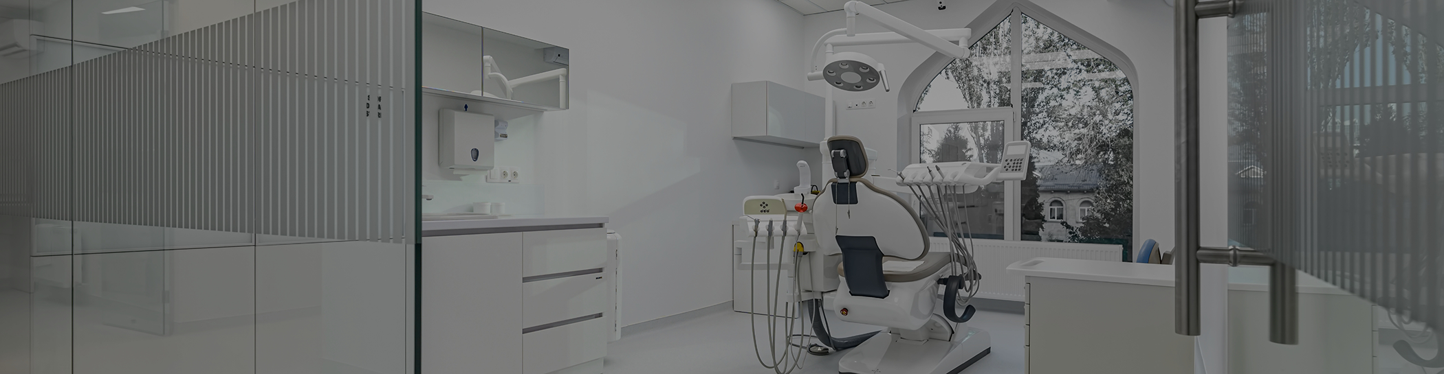 Dental chair in dental office