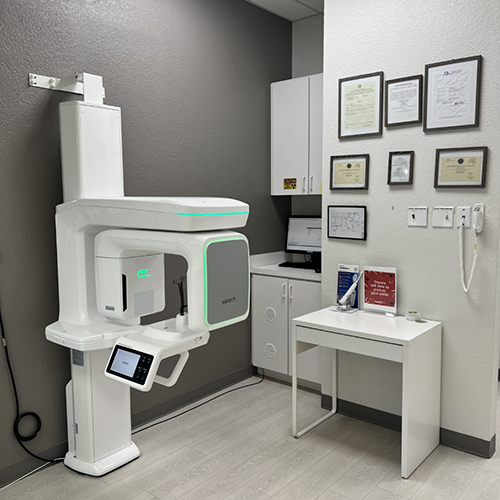 CBCT scanner in dental office